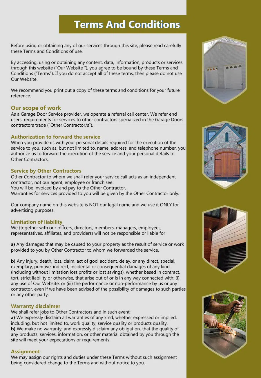 HighTech Garage Doors Columbia, MD 410-885-0065